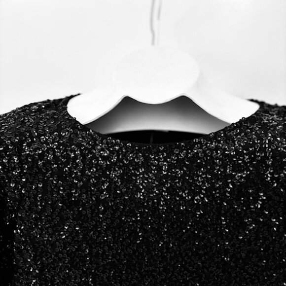 Gap Black Sequin Stretch Sweater - Picture 5 of 8